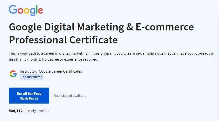 10 Best Google Certification Courses Online 2021 Edition 10 Best Google Certification Courses Online 2021 Edition