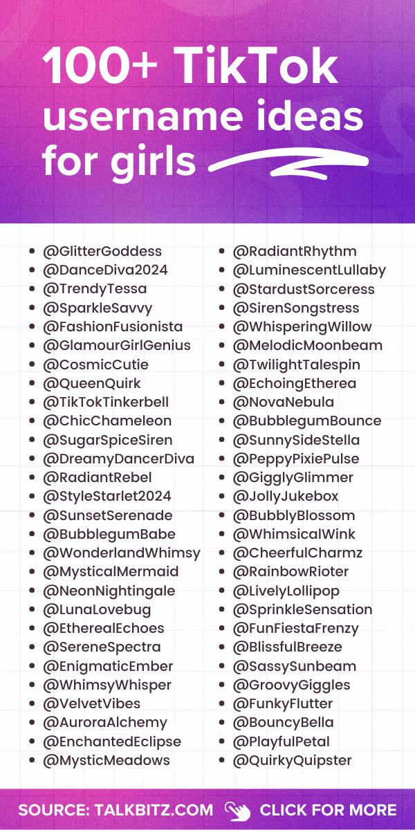 100 Most Trending Catchy Creative Cool Swag Username Ideas For Tiktok 100 Most Trending Catchy Creative Cool Swag Username Ideas For Tiktok