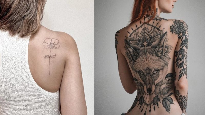 22 Awesome Upper Back Tattoos For Women Tattoosera