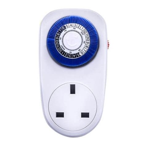 24 Hour Plug In Mechanical Timer 16A Grounded Plug Timer Switch Socket 24 Hour Plug In Mechanical Timer 16A Grounded Plug Timer Switch Socket