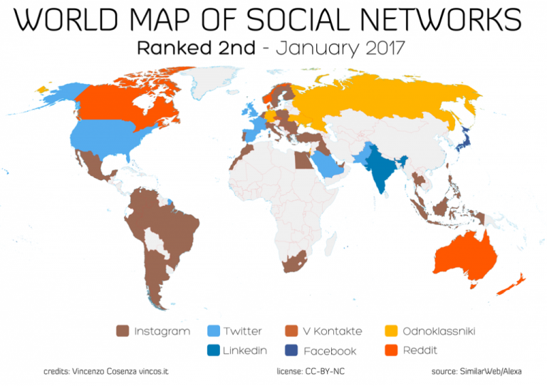 7 Most Popular Social Media Platforms In The World Mapped 7 Most Popular Social Media Platforms In The World Mapped
