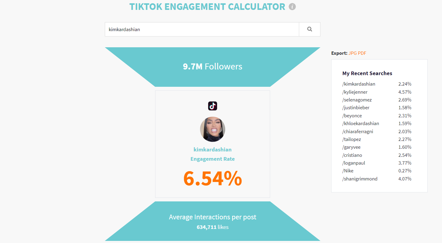 9 Best Free Engagement Rate Calculators For Tiktok A Comparison 9 Best Free Engagement Rate Calculators For Tiktok A Comparison