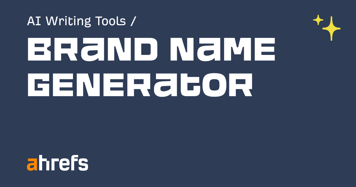Ai Brand Name Generator Ai Brand Name Generator
