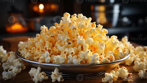 Ai Generado Fresco Palomitas De Maiz En Amarillo Bol Perfecto Pel Cula Ai Generado Fresco Palomitas De Maiz En Amarillo Bol Perfecto Pel Cula
