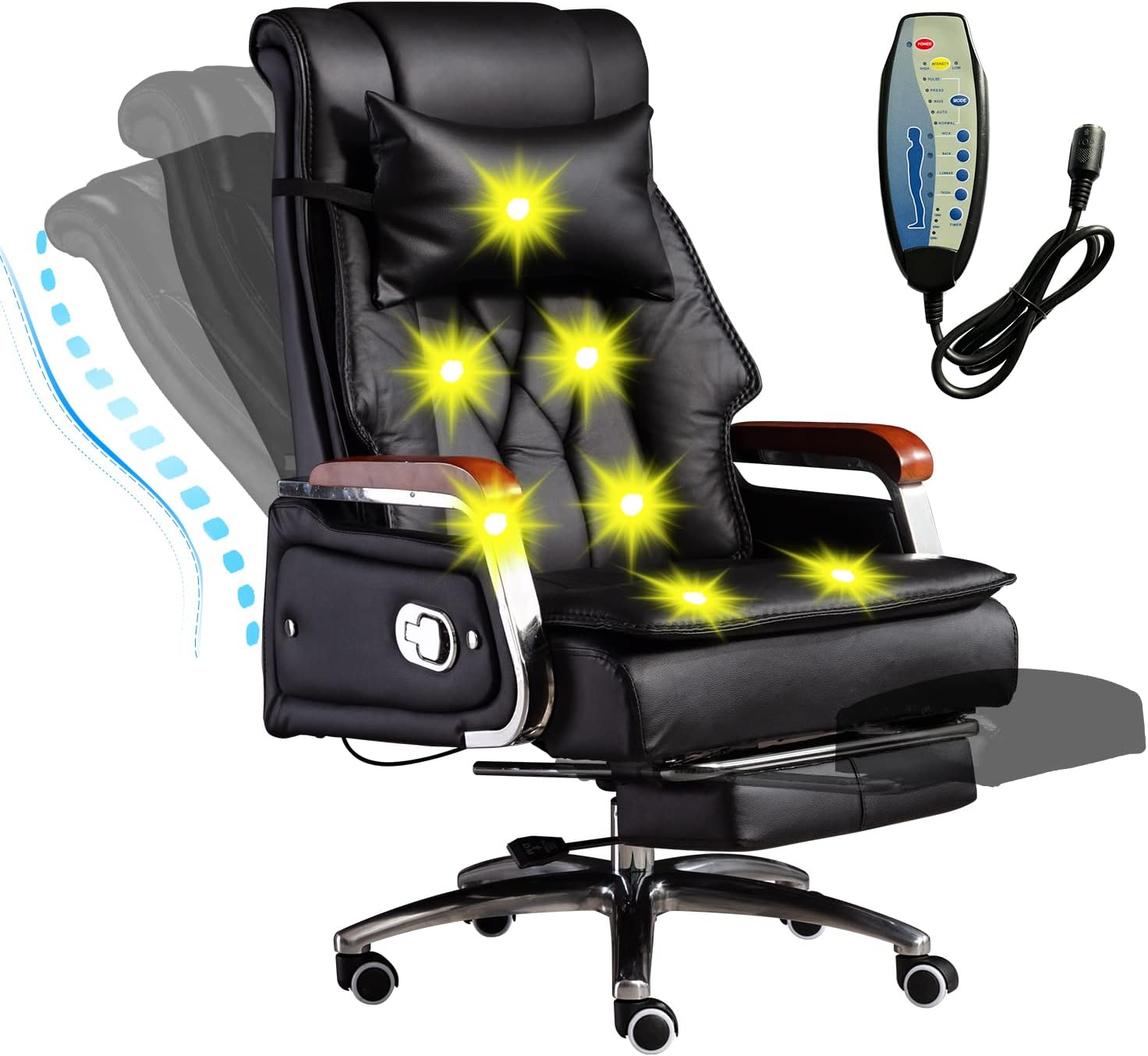 Amazon Com Massage Office Chair With Foot Rest Ergonomic Massaging Amazon Com Massage Office Chair With Foot Rest Ergonomic Massaging