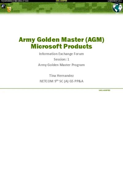 Army Gold Master Software