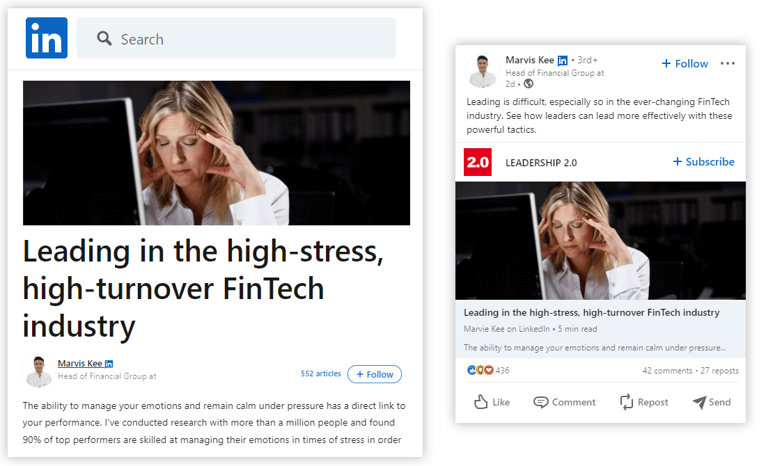 Articles Linkedin