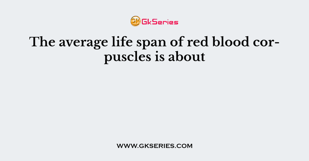 Red Blood Cell Lifespan: An Inside Look
