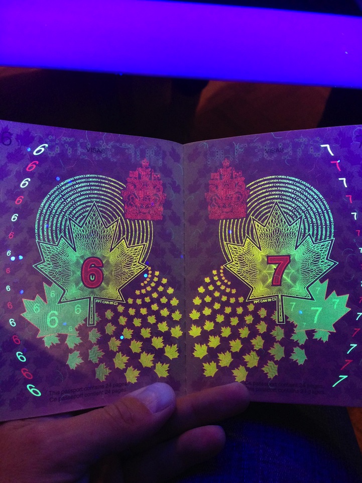 Black Light Reveals Stunning Secrets Of Canadian Passport Ctv News Black Light Reveals Stunning Secrets Of Canadian Passport Ctv News