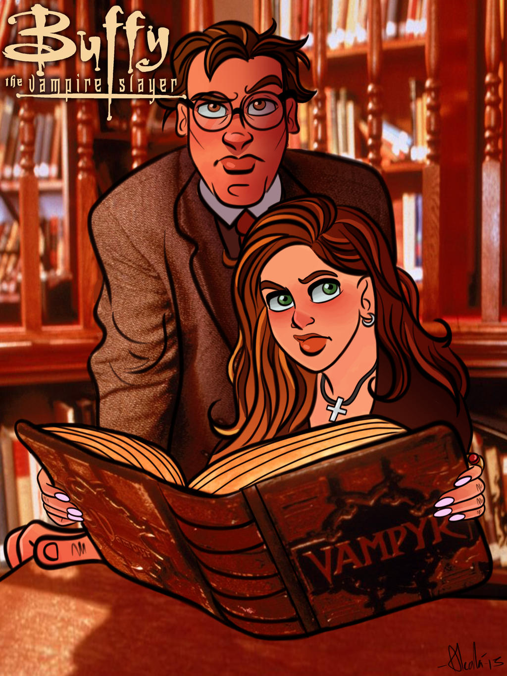 Buffy And Giles By Alcalaart On Deviantart Buffy And Giles By Alcalaart On Deviantart