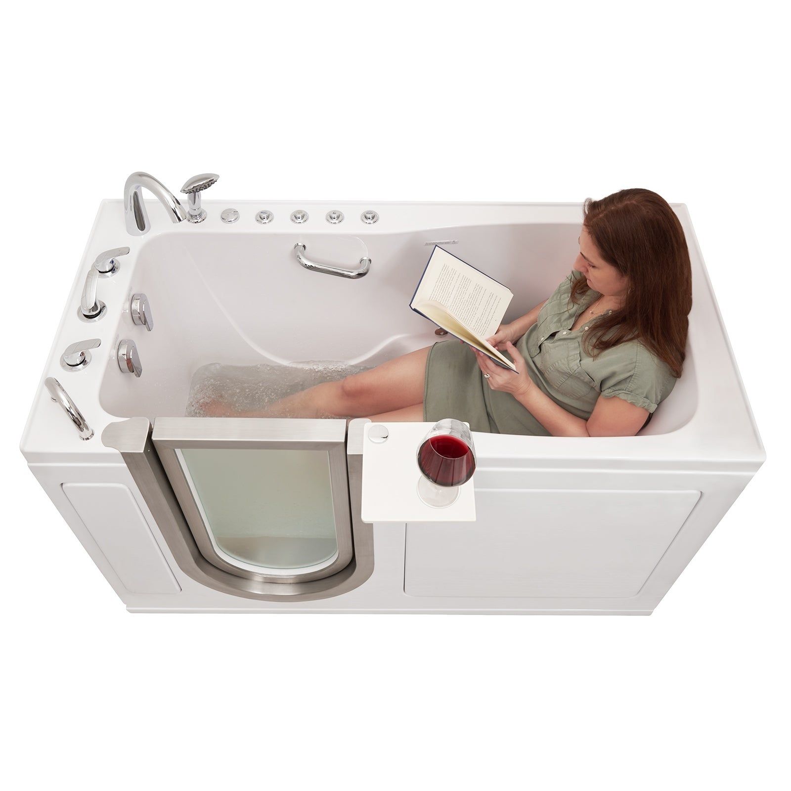 Capri Dual Massage With An Ella 5Pc Fast Fill Faucet Walk In Tub Usa Capri Dual Massage With An Ella 5Pc Fast Fill Faucet Walk In Tub Usa