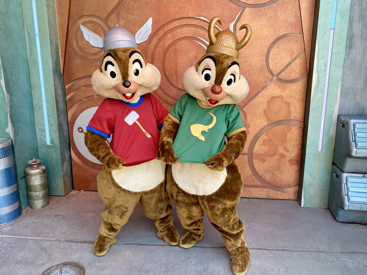Chip And Dale Dressed As Thor And Loki Meet And Greet Disney California Chip And Dale Dressed As Thor And Loki Meet And Greet Disney California