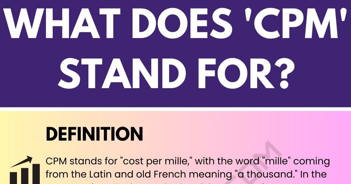 Cpm Meaning