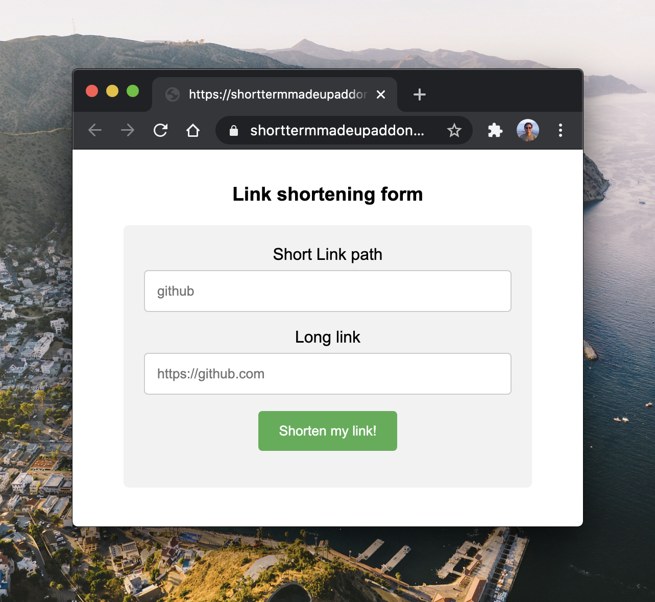 Custom Link Shortener
