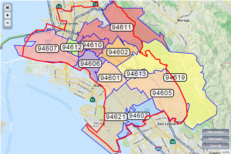 Downtown Oakland Zip Code