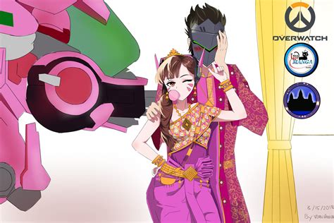 Dva X Genji From Overwatch Khmer Traditional Weddi By Vonnpanha On Dva X Genji From Overwatch Khmer Traditional Weddi By Vonnpanha On