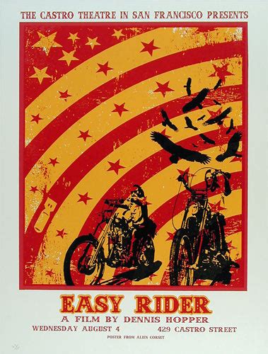 Easy Rider Dennis Hopper Castro Theatre Movie Poster Easy Rider Dennis Hopper Castro Theatre Movie Poster