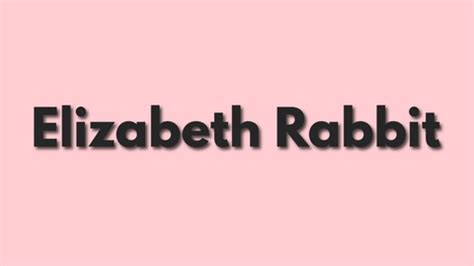 Elizabeth Rabbit Onlyfans Leaked