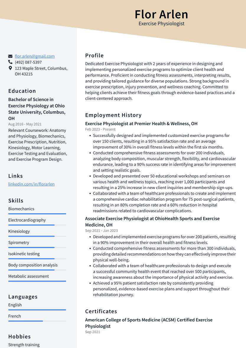 Exercise Physiologist Skills