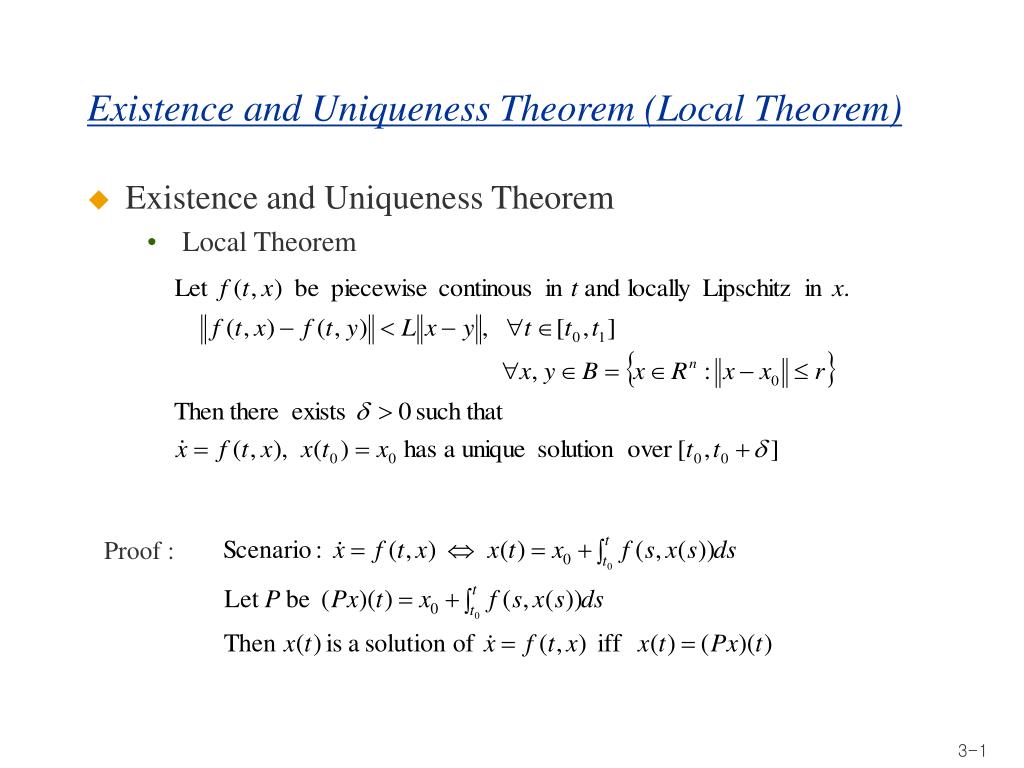 The Existence Uniqueness Enigma