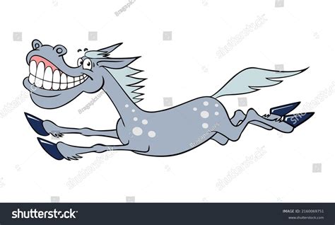 Funny Joyful Cartoon Horse Dappled Gray Stock Vector Royalty Free Funny Joyful Cartoon Horse Dappled Gray Stock Vector Royalty Free