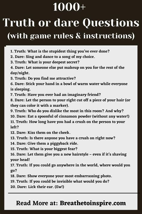 Funny Truth Or Dare Questions For Every Party Hobbylark Funny Truth Or Dare Questions For Every Party Hobbylark