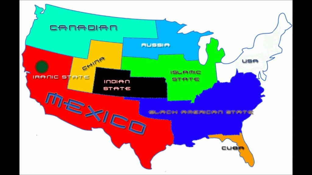 Future Us Navy Map Of America