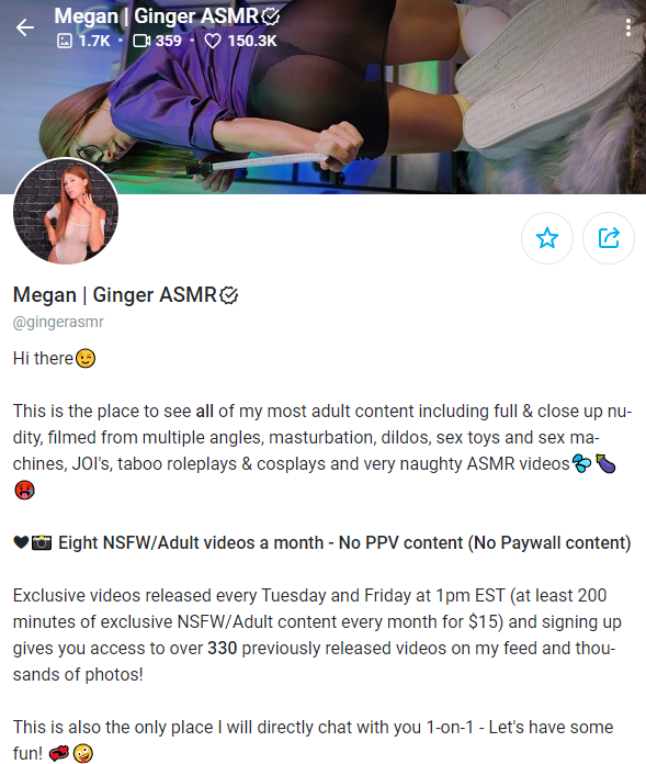 Ginger Asmr Onlyfans Leaked