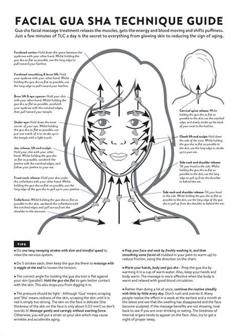 Gua Sha Technique Guide Printable Instant Download Essential Chart Gua Sha Technique Guide Printable Instant Download Essential Chart