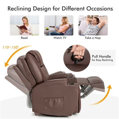 Gymax Massage Recliner Chair 360 Degree Swivel Single Sofa Rocker W Gymax Massage Recliner Chair 360 Degree Swivel Single Sofa Rocker W