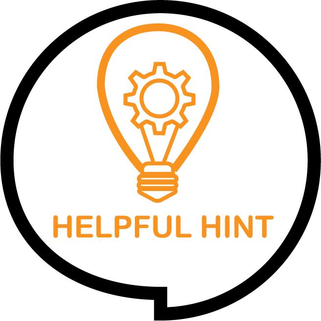Helpful Hint Icon Helpful Hint Icon