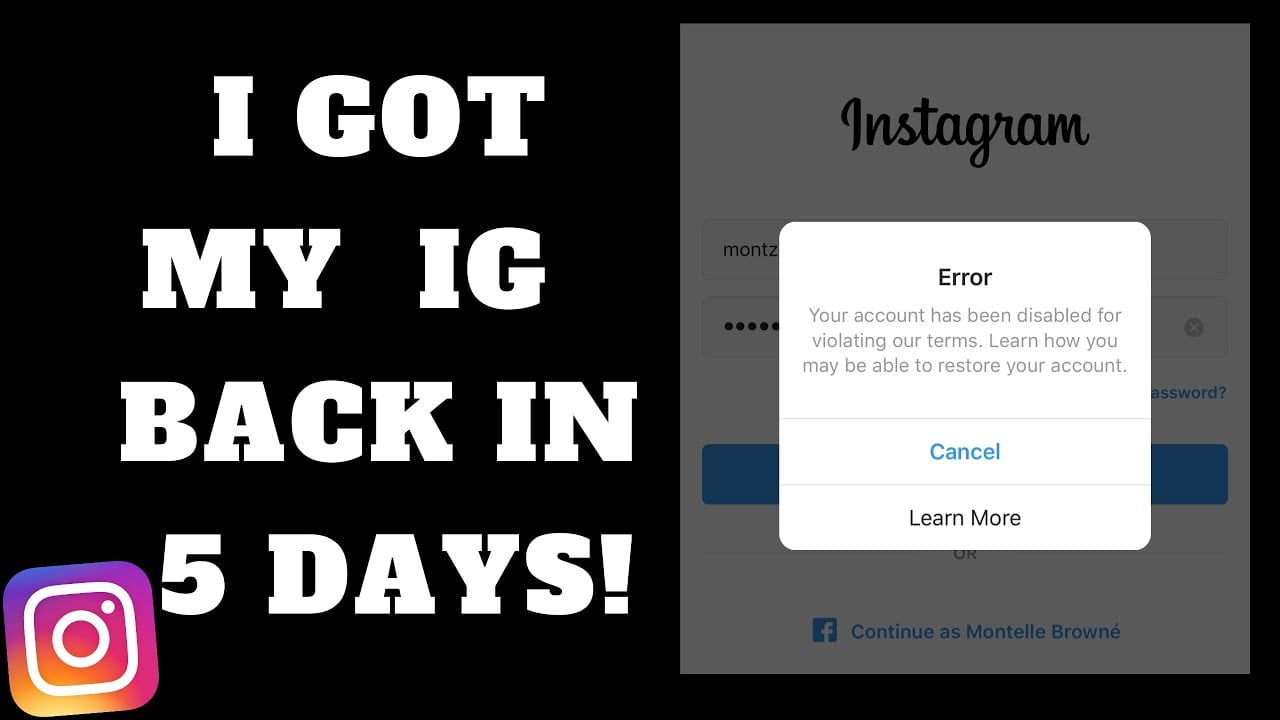 How To Get Back My Instagram