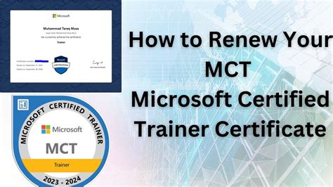 How To Renew Your Mct Microsoft Certified Trainer Certificate Youtube