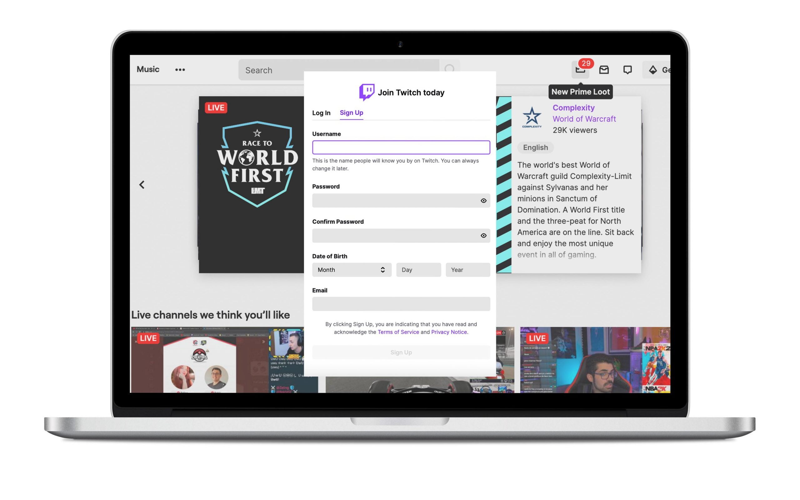 How To Sign Up On Twitch From Desktop Or Mobile Step By Step How To Sign Up On Twitch From Desktop Or Mobile Step By Step