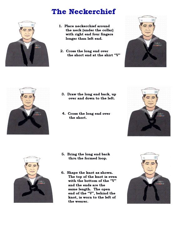 How To Tie Navy Neckerchief