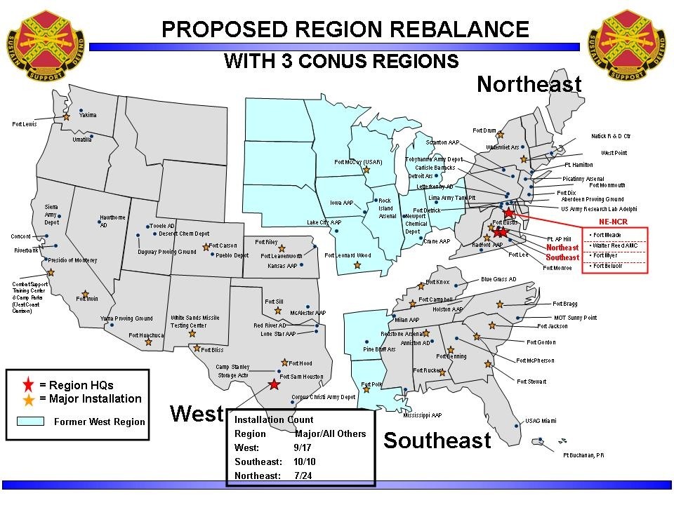 Imcom Realigns U S Regions Creates National Capital Area District Imcom Realigns U S Regions Creates National Capital Area District