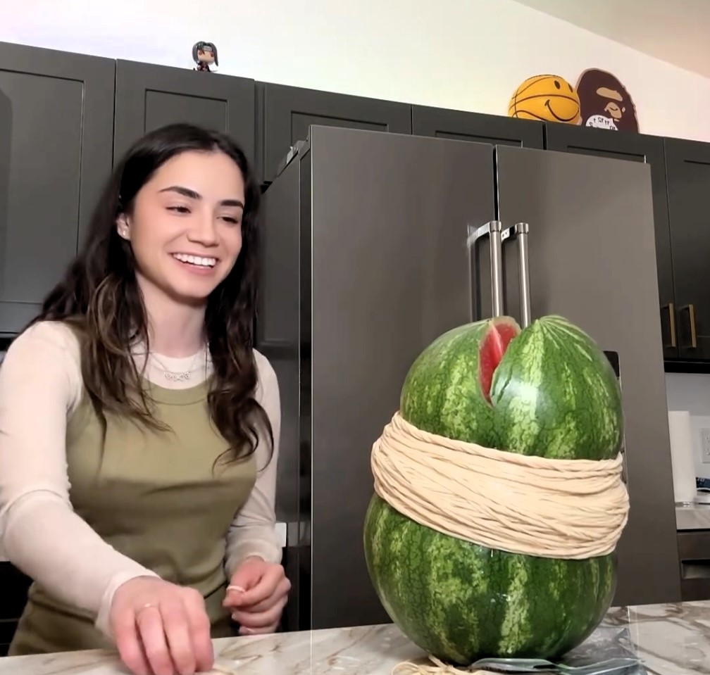 Influencer Goes Viral As Watermelon Explodes Over Kitchen What S The Jam