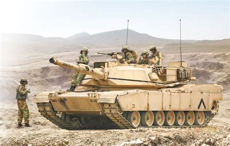 Italeri M1a1 Abrams With Crew Italeri M1a1 Abrams With Crew