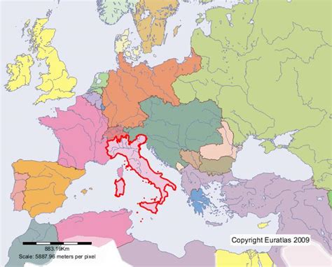 Unveiling Italy's Historical Geography: A 1900 Map