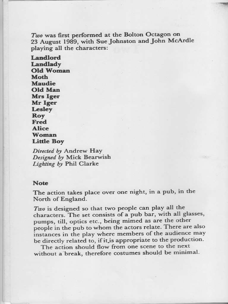 Jim Cartwright Two