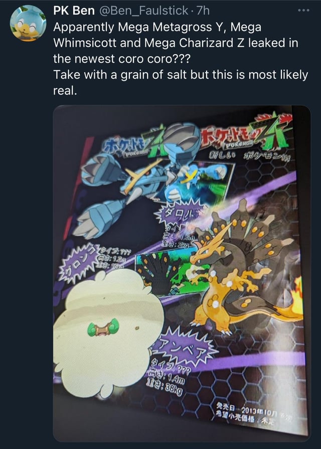 Leaked Mega Evolution Super Real R Pokemonza