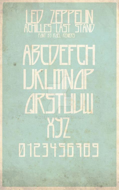 Led Zeppelin Font By Roeltah On Deviantart Typography Alphabet Led Zeppelin Font By Roeltah On Deviantart Typography Alphabet