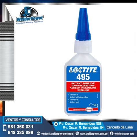 Loctite 495 Adhesivo Instantaneo Welder Power Premium Welding Products