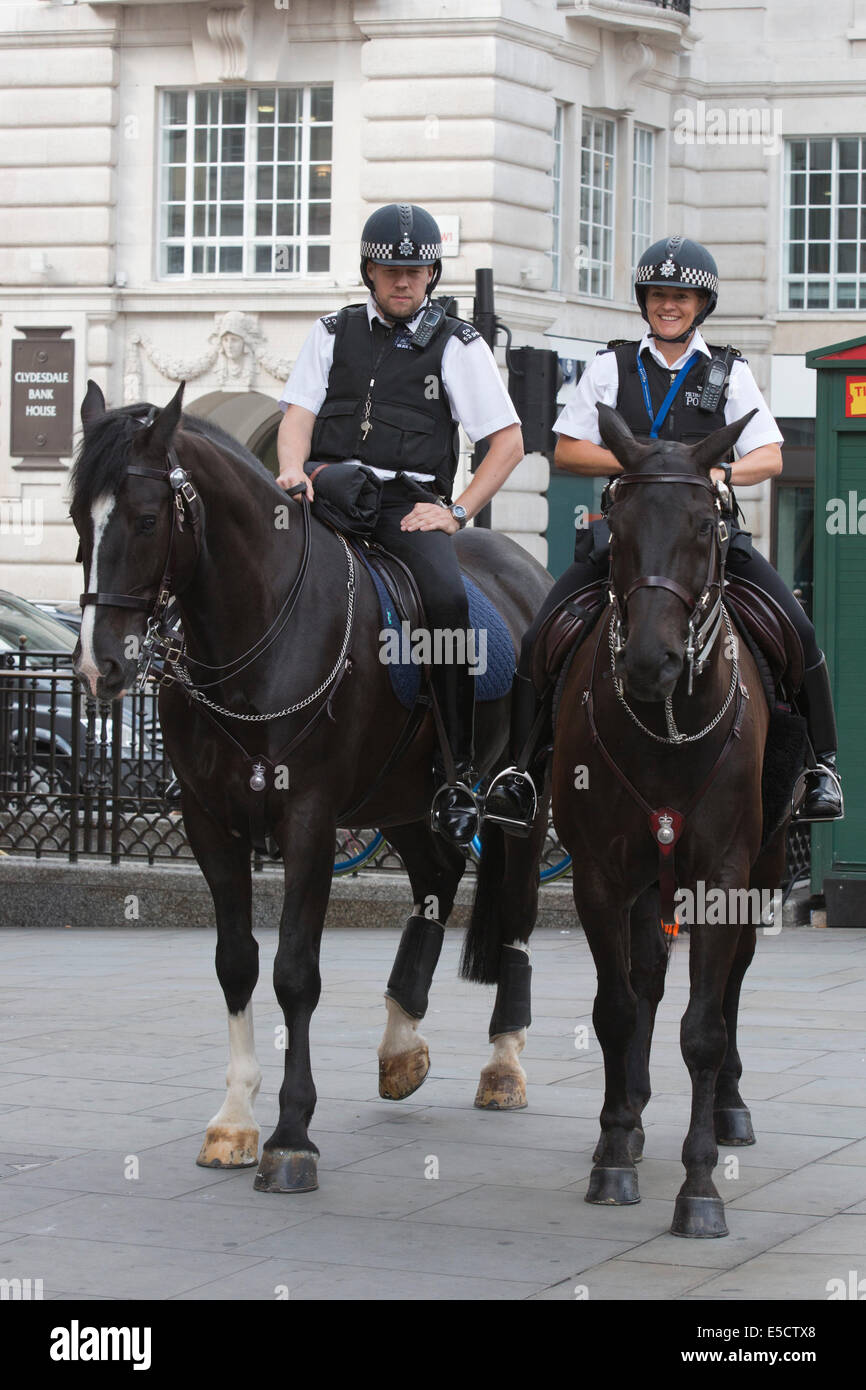 London Uk 28 July 2014 Police Officers In Piccadilly Circus Launch London Uk 28 July 2014 Police Officers In Piccadilly Circus Launch