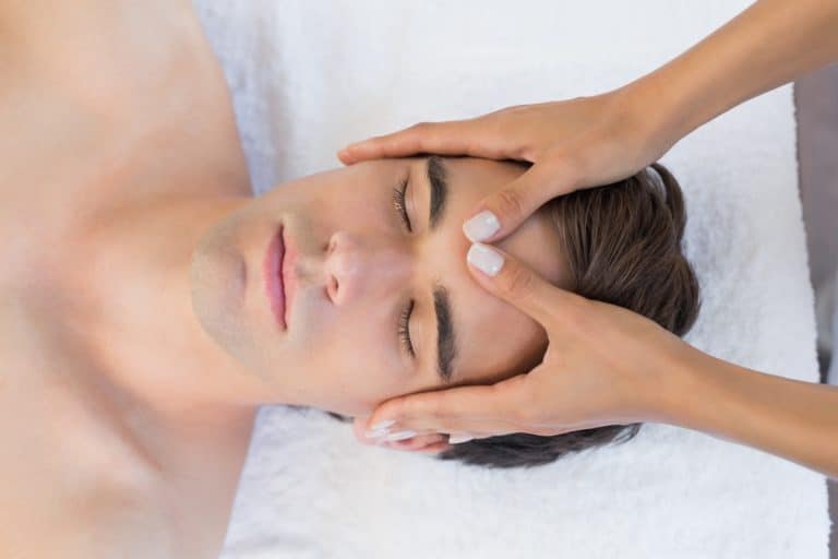 Man Receiving Head Massage At Spa Center Learn Reiki Philadelphia Man Receiving Head Massage At Spa Center Learn Reiki Philadelphia