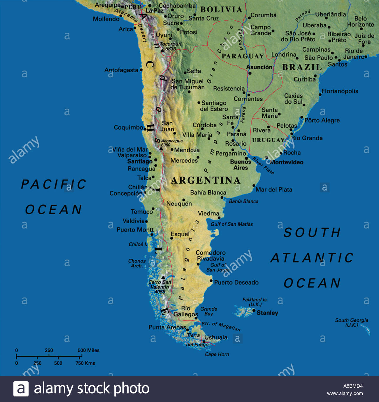Map Of Argentina In South America Stock Photo Alamy Map Of Argentina In South America Stock Photo Alamy