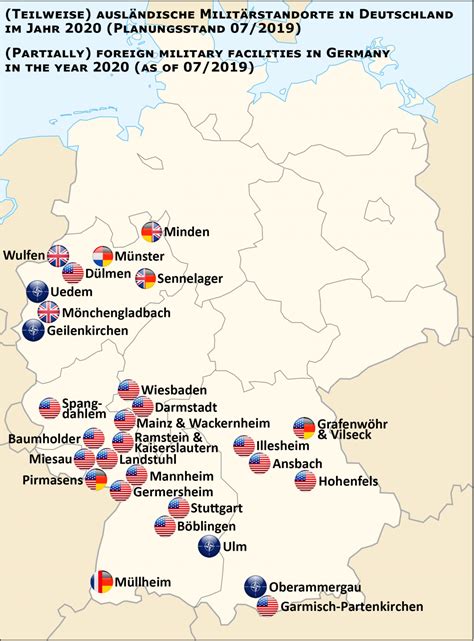 Maps Of U S Military Bases In Germany State Of Economics