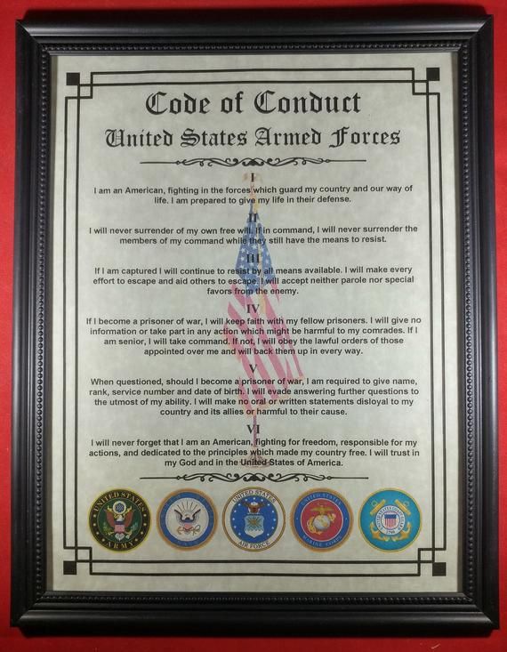 Marines Military Code Of Conduct