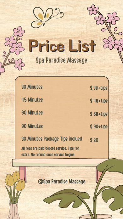 Massage Price List All About Massage Day Spa Massage Price List All About Massage Day Spa