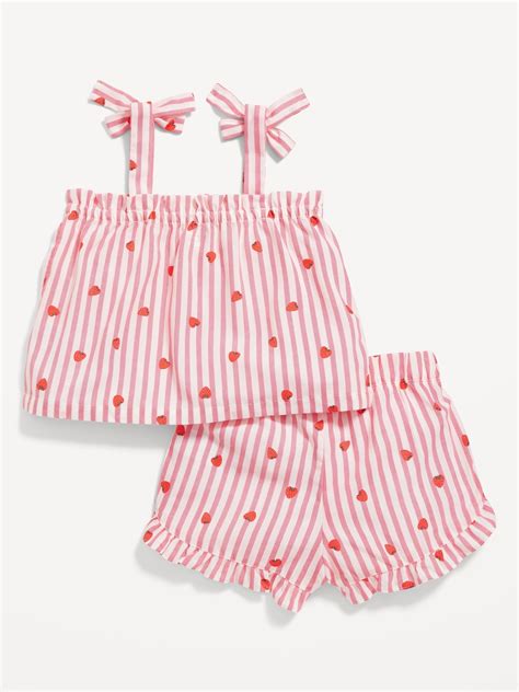 Matching Printed Poplin Cropped Tie Shoulder Pajama Shorts Set For Matching Printed Poplin Cropped Tie Shoulder Pajama Shorts Set For
